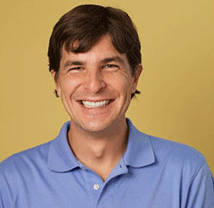 Smiling Man Blue Shirt